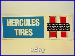 Vintage Advertising Hercules Tires Metal Sign, Original, Clean