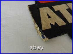 Vintage Advertising Sign- Atlas Tires Warranty Sign- Vintage Service Station