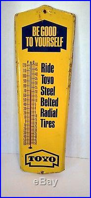 Vintage Advertising Toyo Tires Thermometer Sign