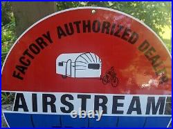 Vintage Airstream Travel Trailers Porcelain Metal Sign 12