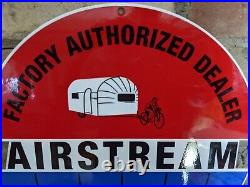 Vintage Airstream Travel Trailers Porcelain Metal Sign 12