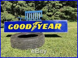Vintage Antique Large 66 Goodyear Tires Sign