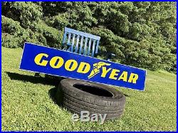 Vintage Antique Large 66 Goodyear Tires Sign