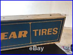 Vintage Antique Lighted Goodyear Tire Sign