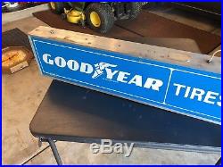 Vintage Antique Lighted Goodyear Tire Sign