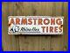 Vintage-Armstrong-Tires-Porcelain-Sign-Gas-Oil-Rhino-Flex-Used-Car-Dealer-Parts-01-hsuh