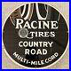 Vintage-Auto-Porcelain-Racine-Tires-Country-Road-Multi-mile-Cord-Sign-12-Inches-01-yuq