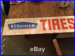 Vintage B. F. Goodrich TIRES Double Sided Metal Sign