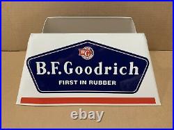Vintage B. F. Goodrich Tire Stand Gas Station Display Stand Sign Oil Decor