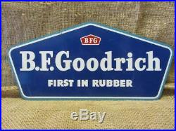 Vintage B F Goodrich Tires Dealer Display Sign Antique Old Auto Store 9671