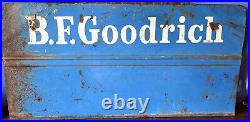 Vintage B. F Goodrich Tires Metal Sign (30 x 14½) With 8 Personal Panel