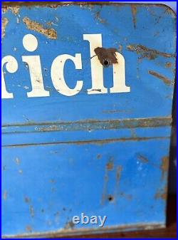 Vintage B. F Goodrich Tires Metal Sign (30 x 14½) With 8 Personal Panel