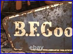 Vintage B. F. Goodrich Tires Metal Sign A-m 5-61