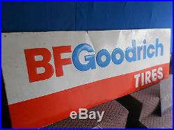 Vintage BF GOODRICH TIRE Sign Gas OiL Station Metal sign 1985