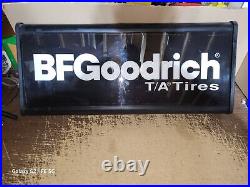 Vintage BF Goodrich TA Tires Lighted Sign 29X13X4 Working