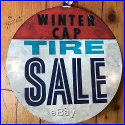 Vintage BF Goodrich Tires Automotive Tin Tire Sign Advertising