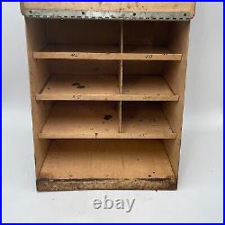 Vintage BOWES SEAL FAST Tire Repair Display Cabinet Sign Gas Oil Service Station