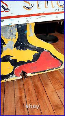 Vintage Bear Alignment Huge Metal Sign Service Station Tin Sign Belle Fourche