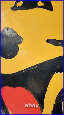 Vintage Bear Alignment Huge Metal Sign Service Station Tin Sign Belle Fourche