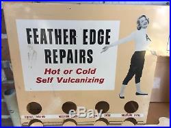 Vintage Bowes Seal Fast Feather Edge Repairs Tire And Tube Repair Display
