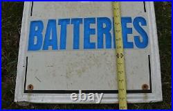 Vintage COOP CO-OP Tires Batteries Gas Oil Advertising Vertical Sign