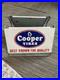 Vintage-COOPER-TIRES-double-sided-BEST-KNOWN-FOR-QUALITY-dealer-display-SIGN-01-fvq