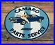 Vintage-Camaro-Porcelain-Metal-Chevrolet-Gas-Parts-Service-Station-Ad-Sign-01-ff
