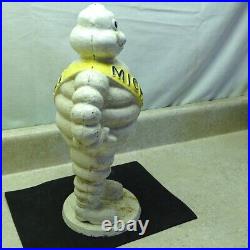 Vintage Cast Iron Michelin Tire Man Figure, Detroit Reg. 1918, Gas/Oil, 17lbs