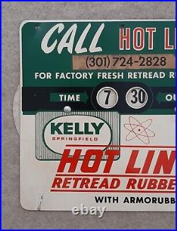 Vintage Closing Time Changeable Sign KELLY Springfield Rubber Tires