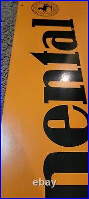 Vintage Continental Tire Advertising Sign Wooden Oil And Gas