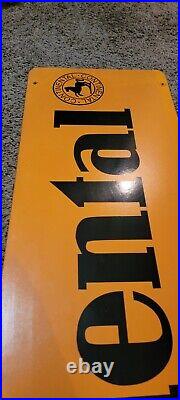 Vintage Continental Tire Advertising Sign Wooden Oil And Gas