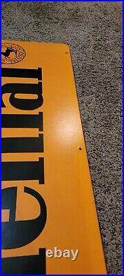 Vintage Continental Tire Advertising Sign Wooden Oil And Gas