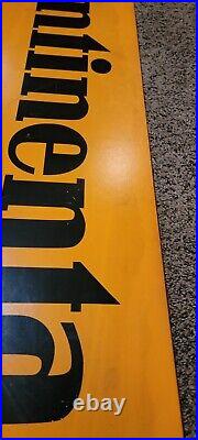 Vintage Continental Tire Advertising Sign Wooden Oil And Gas