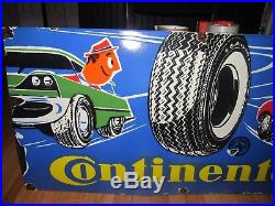 Vintage Continental Tires Porcelain Sign