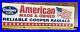 Vintage-Cooper-Tires-American-Made-Double-Sided-Metal-Sign-38-RARE-01-iz
