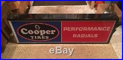 Vintage Cooper Tires Lighted Sign
