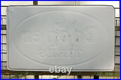 Vintage Cooper Tires Sign / Beautiful Embossed Sign/ Nicest one on Ebay! 26x16