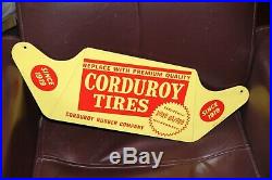 Vintage Corduroy Tires Since 1919 Dealer Tire Display Rack Tire Sign