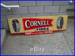 Vintage Cornell Tire Sign Pep Boys 60's 70's Rare