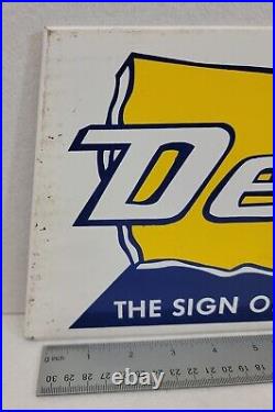 Vintage DELTA Tire Display Stand Rack Sign Gas & Oil, Sign Only No Stand