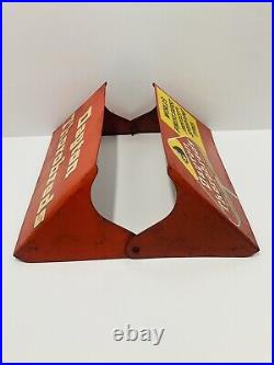 Vintage Dayton Thorobreds Tire Rack Sign 1950's Ohio Advertising Gas Oil