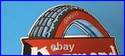 Vintage Diamond Service Porcelain Tires Gas Station Pump Plate Automobile Sign