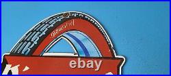 Vintage Diamond Service Porcelain Tires Gas Station Pump Plate Automobile Sign