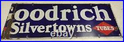 Vintage Double Diamond Goodrich Silvertowns Tires Tubes SSP Enamel Sign