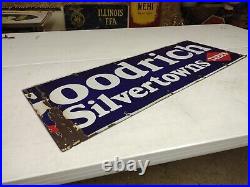 Vintage Double Diamond Goodrich Silvertowns Tires Tubes SSP Enamel Sign