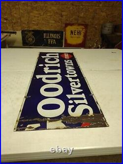 Vintage Double Diamond Goodrich Silvertowns Tires Tubes SSP Enamel Sign