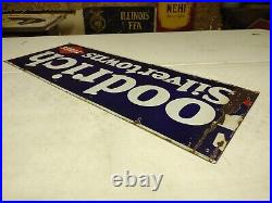 Vintage Double Diamond Goodrich Silvertowns Tires Tubes SSP Enamel Sign