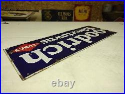 Vintage Double Diamond Goodrich Silvertowns Tires Tubes SSP Enamel Sign