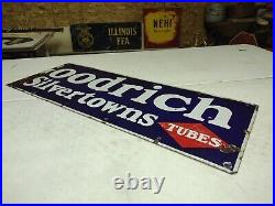 Vintage Double Diamond Goodrich Silvertowns Tires Tubes SSP Enamel Sign