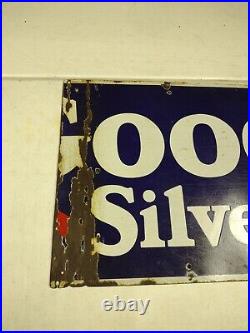 Vintage Double Diamond Goodrich Silvertowns Tires Tubes SSP Enamel Sign